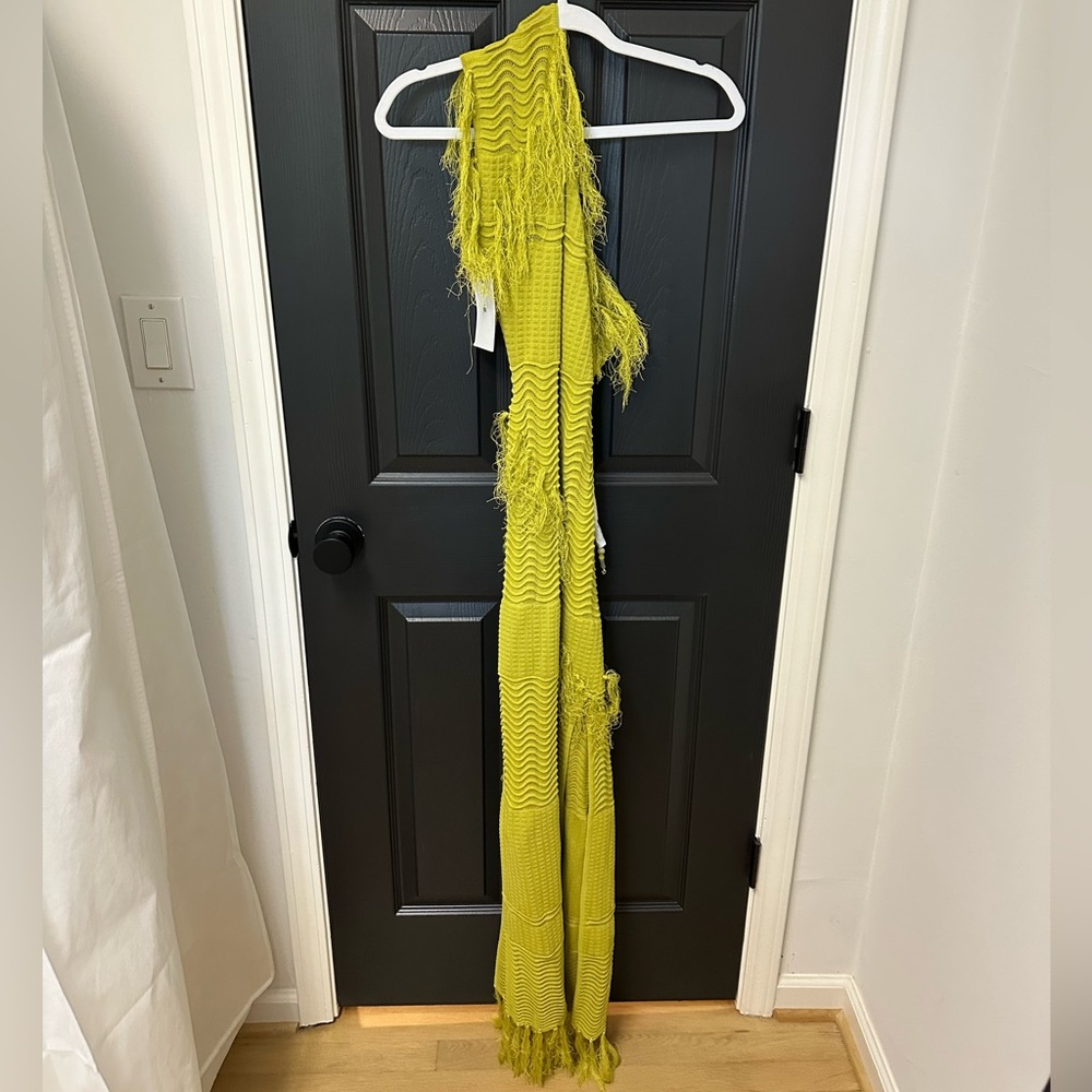 Yellow the Label - Frida Beaded Dress - Chartreuse - Size Small - new w/ tags